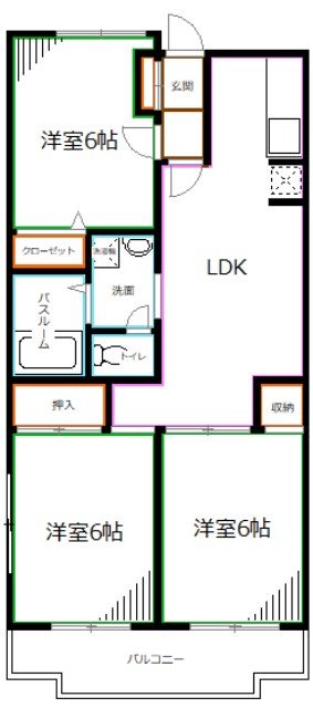 ウィンダム宮前 間取り