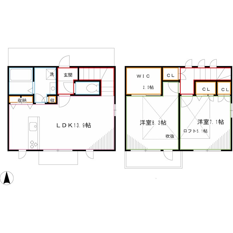 ボヌール吉祥寺     間取り図