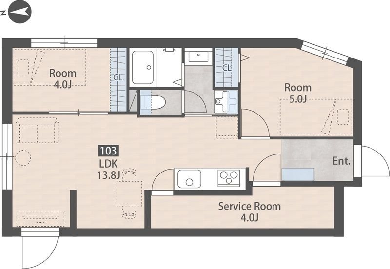 サクシードレジデンス中落合 間取り
