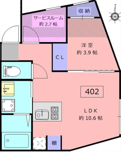 ロータス中野新橋  間取り