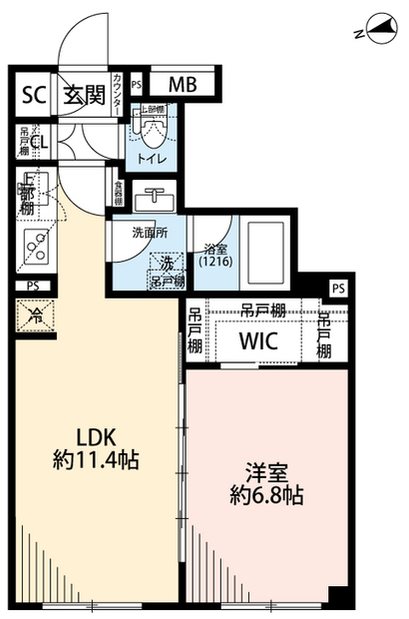 プレール・ドゥーク中野上高田  間取り