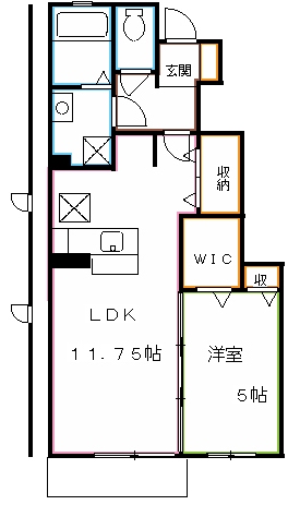 シテラデューズB 間取り