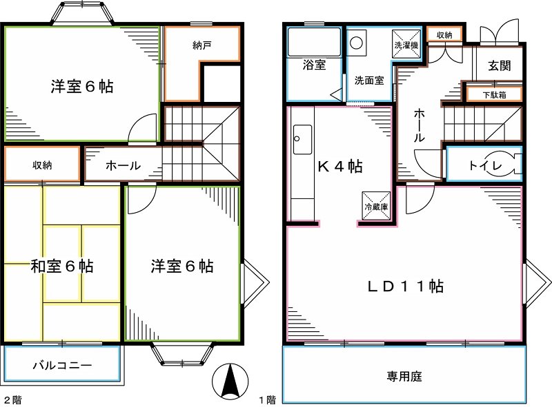あすかA棟   間取り