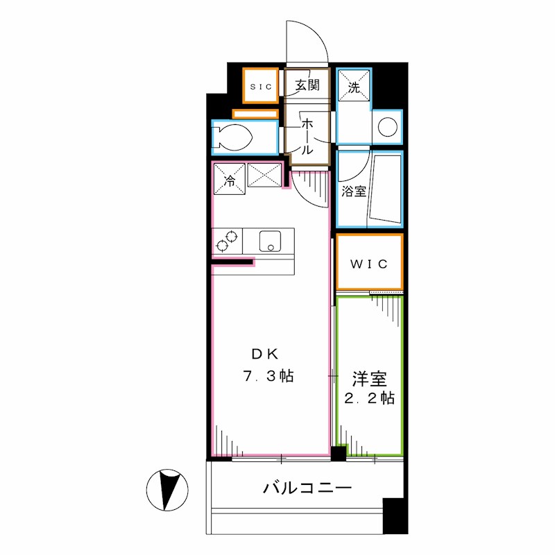 アジールコフレ中野坂上 間取り