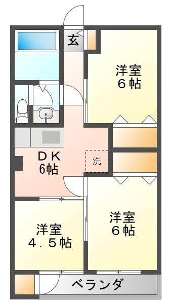 上水ハイツ 間取り
