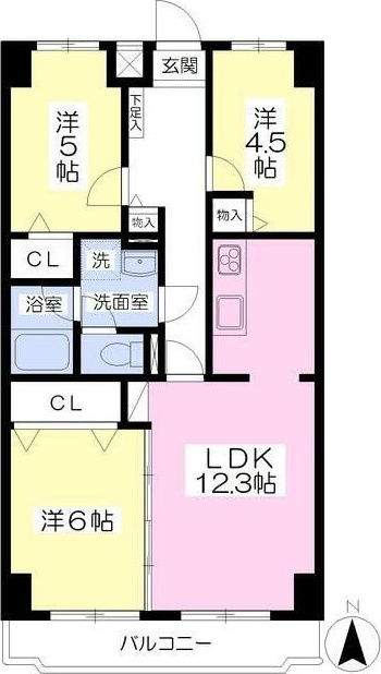 アバンダント東小金井 間取り
