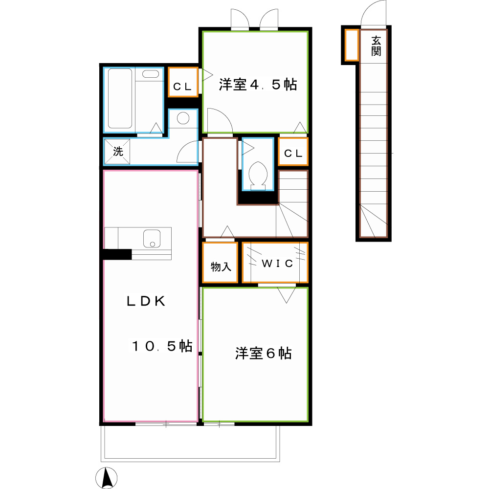 クレールB 間取り