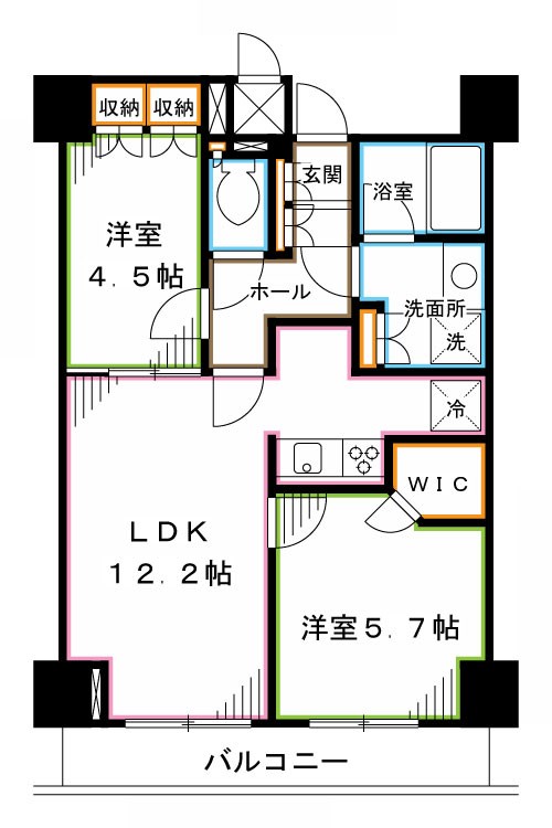 レジディア杉並方南町 間取り