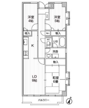 ウエルカーサ花小金井 間取り