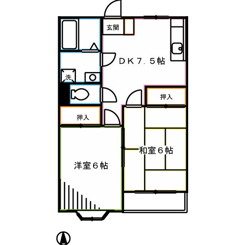 カーサ井上  間取り