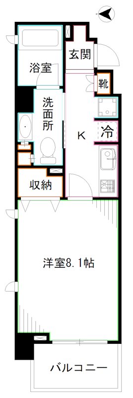 RIDGE新宿西落合（旧ルクレ新宿西落合） 間取り
