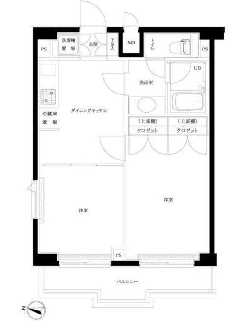ルーブル中落合 間取り