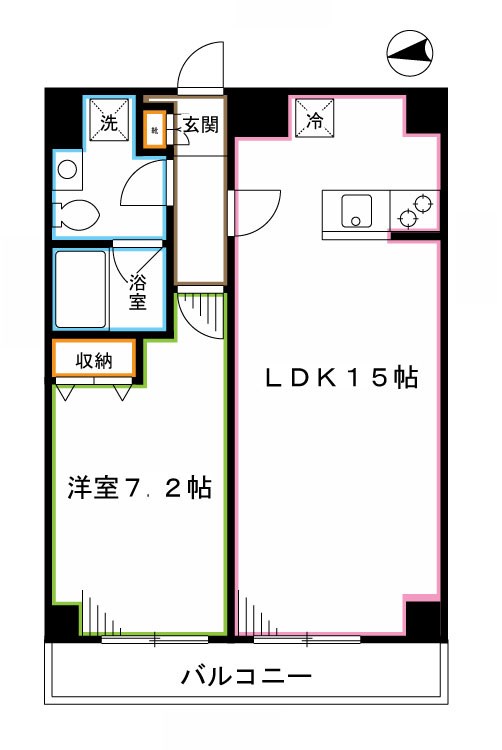 エスティメゾン高円寺  間取り