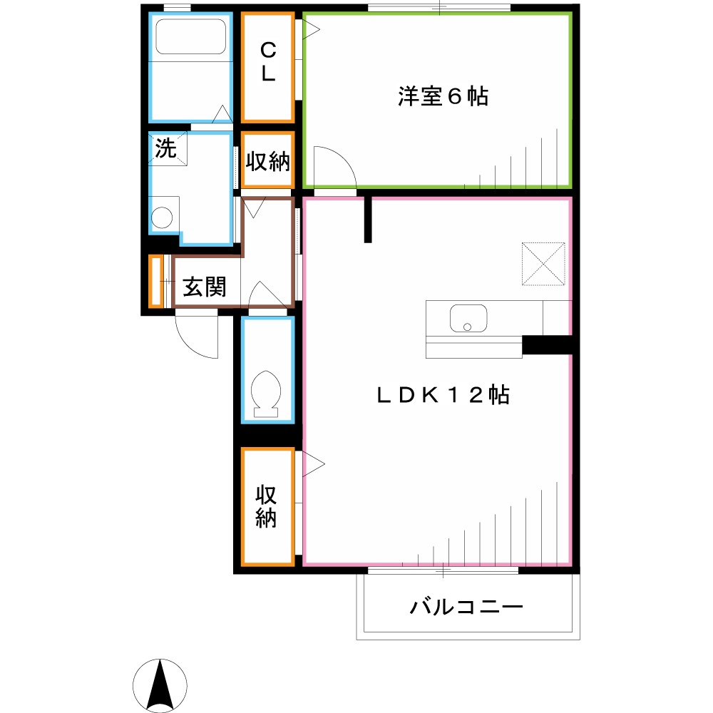 アンソレイエ 間取り