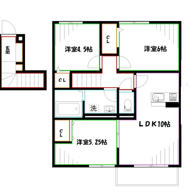 アンソレイユ 間取り