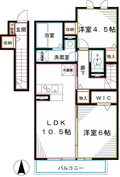 クレールB 間取り