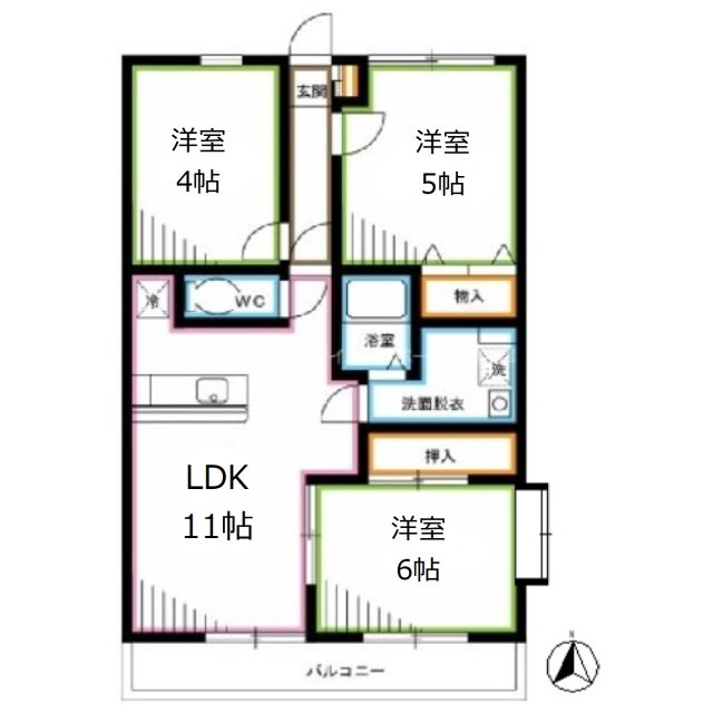パークハウス梶野 間取り