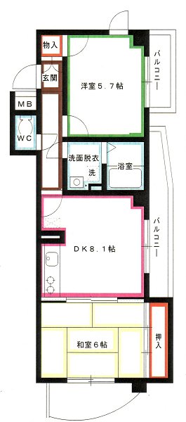 レジデンス武蔵野 間取り