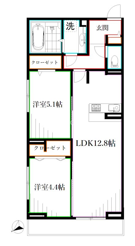 D-PRECIOUS武蔵野 間取り