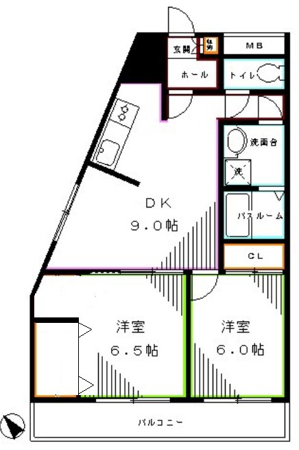 アビタシオン落合 間取り