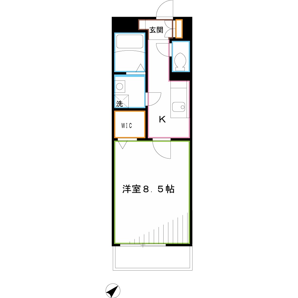 シャトーエクセラン 間取り