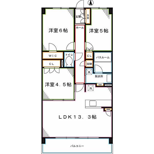 サンクレイドル西国分寺 間取り