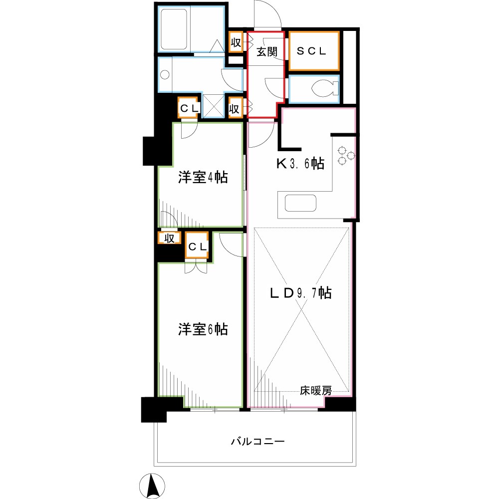 グレーシアタワー三鷹 間取り