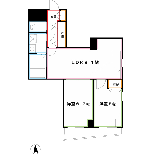 フェリス三鷹　 間取り