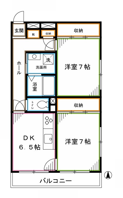 アーバンハイツ上高田 間取り