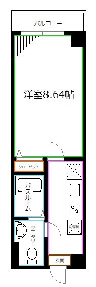 ペアパレス新高円寺  間取り