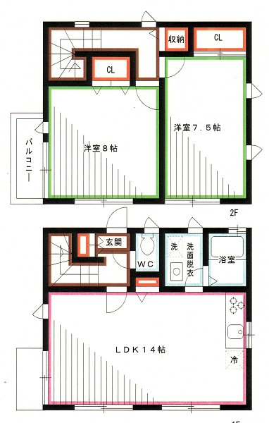 パークサイドハウス  間取り