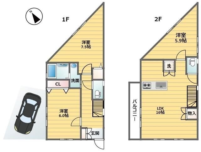 グランド荻窪3丁目戸建 間取り