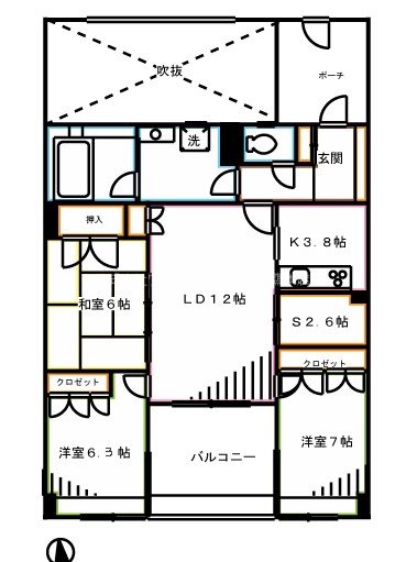 コスモフォーラム武蔵小金井 間取り