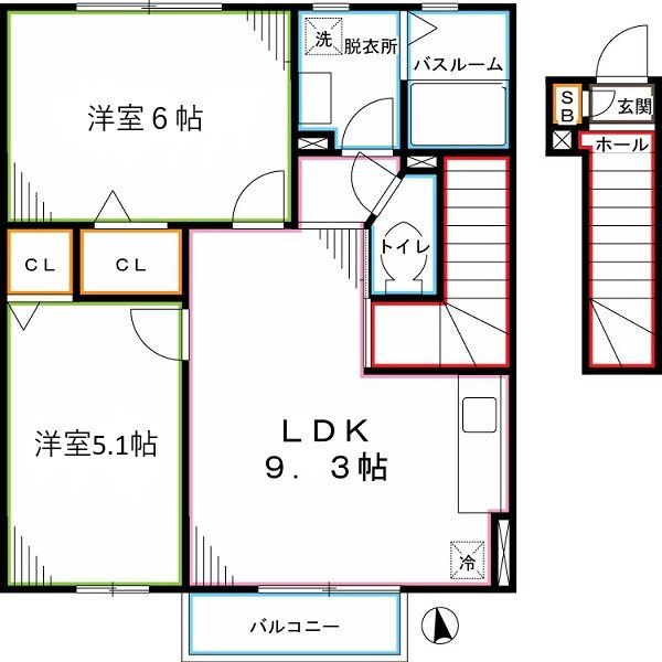 ハーモニー(大和リビング) 間取り