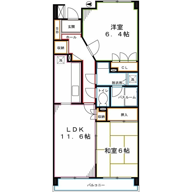 シェーヌ武蔵野 間取り