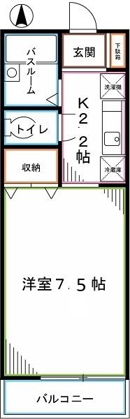 ヴィラ・ファミーユＢ 間取り