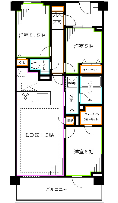 ソアラノーム荻窪天沼 間取り