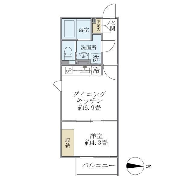ＡＬＥＲＯ新中野Ⅱ 間取り
