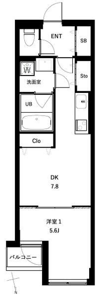 COEUR　BLANC西荻窪 間取り