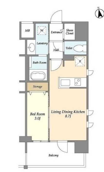 アプリーレ東中野  間取り