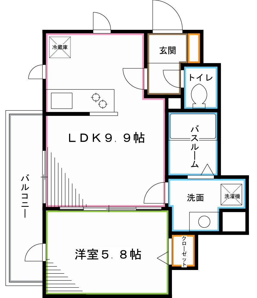 ルポルトボヌール 間取り