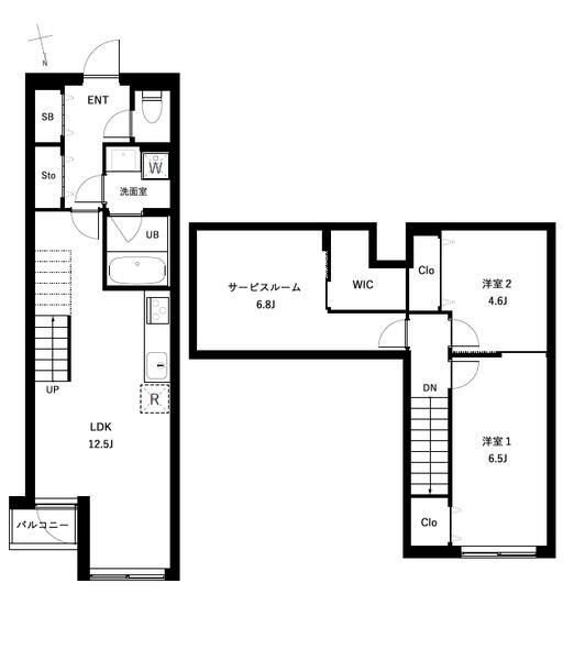 COEUR　BLANC西荻窪  間取り