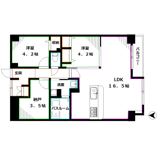 エスポワール善福寺 間取り