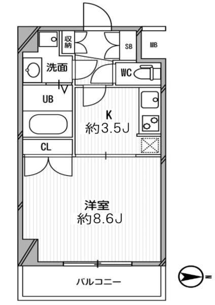 スペーシア高円寺Ⅰ 間取り