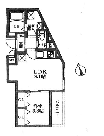 ガーテ中落合 間取り