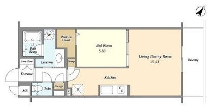 BLESS北新宿  間取り図