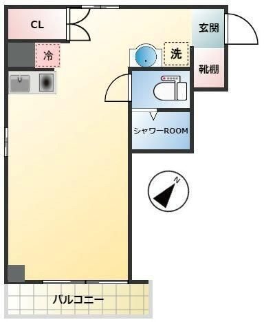 ファインズコート北新宿 間取り
