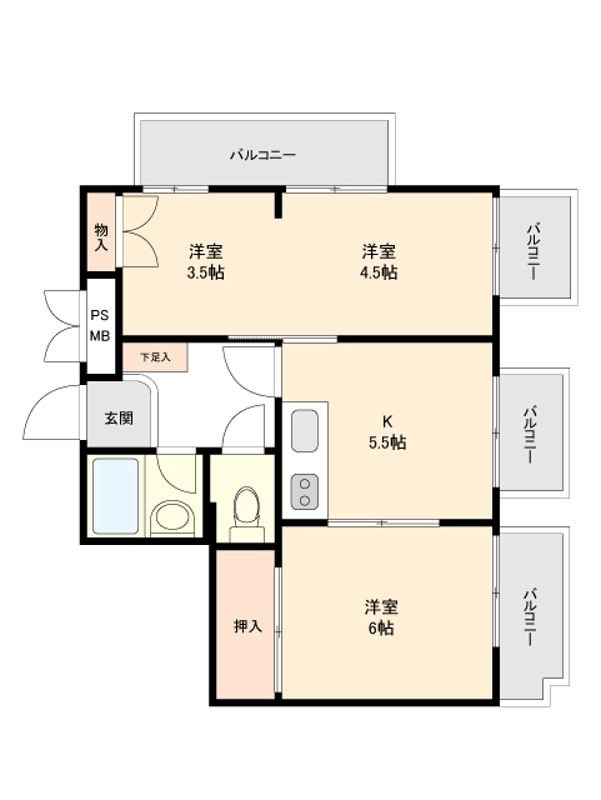 セザール中落合 間取り