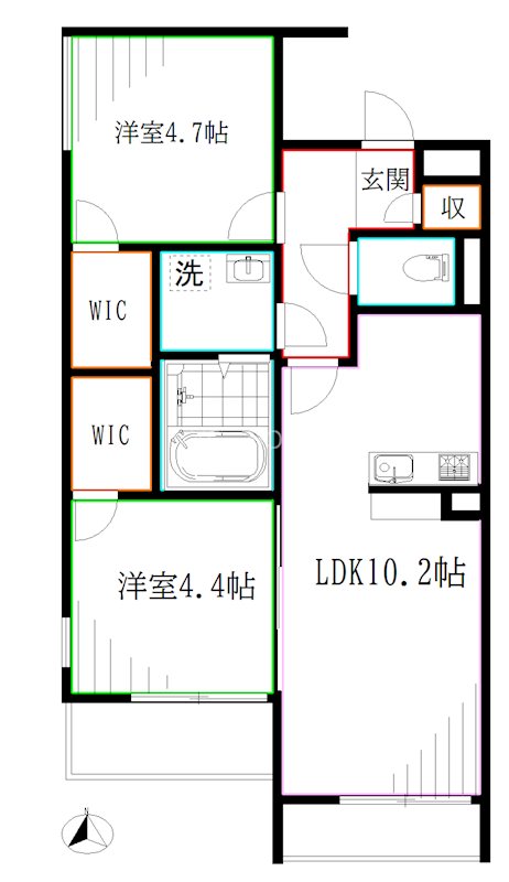 リブリ・フォンテーヌ 間取り
