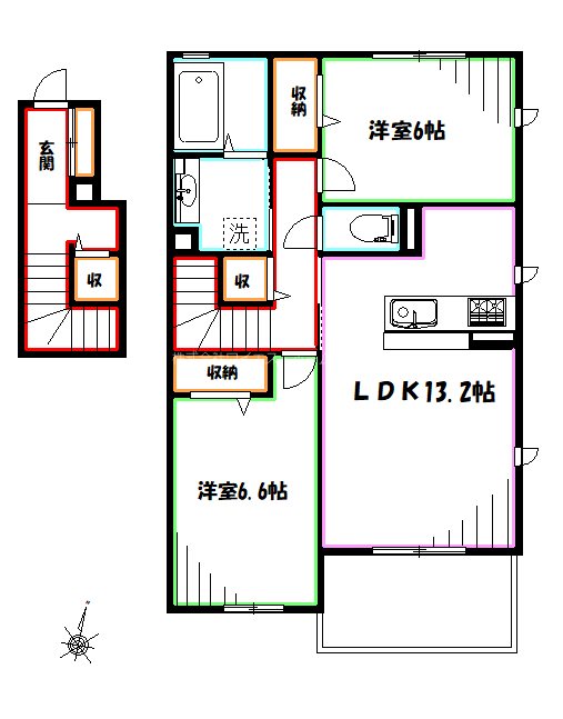 シルフィッドS 間取り